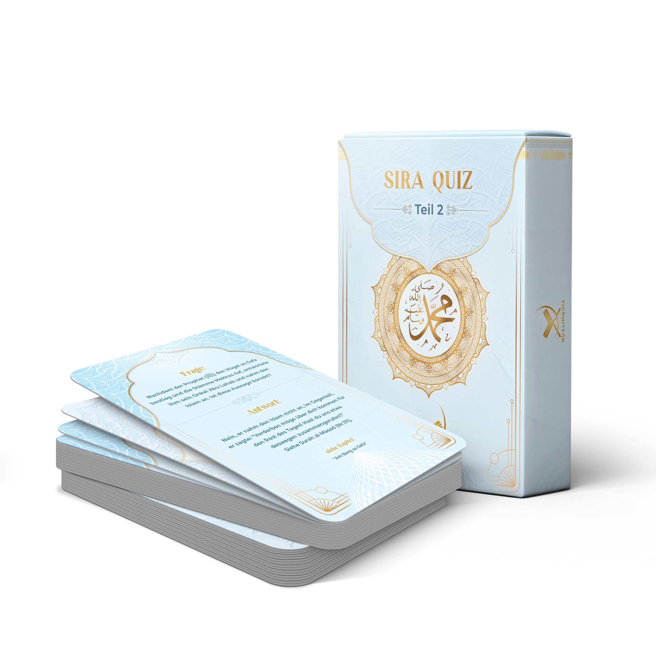 NIYYAH Islamic Game Quiz Cards Prophet Muhammed and Islam Gift Eid (Part 2) - German