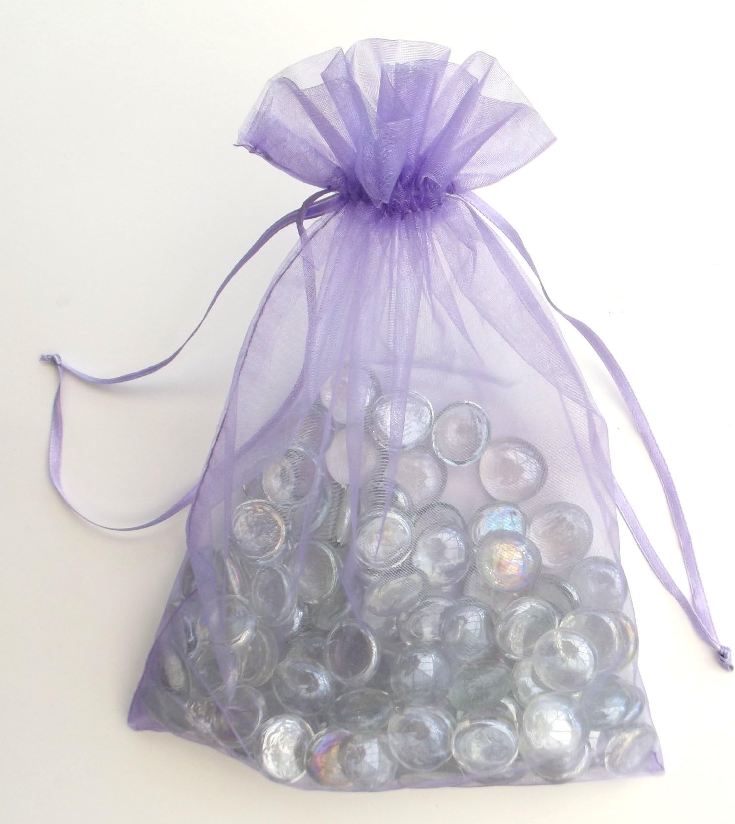 100 (450g Approx.) Clear Glass Pebbles / Stones / Nuggets / Beads