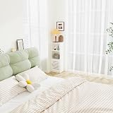 Dripex 3 Tier Floor Cabinet White PVC Bathroom Storage Shelf Unit view 5