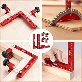 Preciva 90 Degree Right Angle Positioning Square Clamp Aluminum 2 Sets 14cm Red view 7