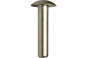 HANSON RIVET AN455-AD5-12 (5/32 Diameter X 3/4" Length) Solid Aluminum Brazier Head Rivet, Green Finish, (Pack of 1/2 LB - Approximately 250 Pieces)
