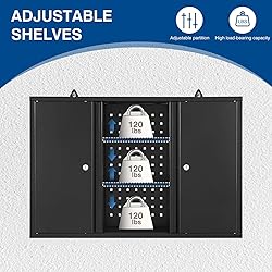 Fesbos Metal Wall Cabinets for Storage with Locking