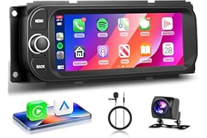 METEESER 2+64G for Dodge Ram 1500/2500/3500 Radio 2002-2006,for Jeep Grand Cherokee 1999-2004,for Jeep Wrangler 2003-2006-Android Wireless CarPlay Android Auto 6.86” IPS Touch Screen Car Radio for Dodge Ram