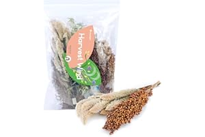 Niteangel Natural Flower & Herb Bedding Habitat Decor - for Hamsters Gerbils Mice Lemming Degus or Other Small Pets (Harvest Wind - Natural Poem Version)