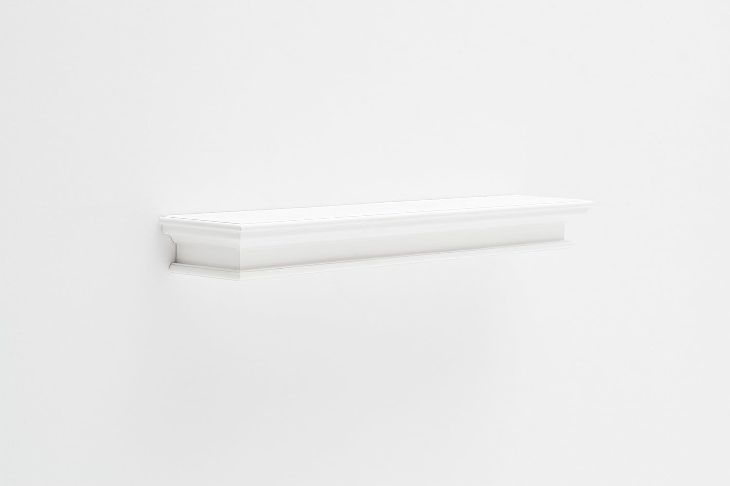Nova Solo Extra Long Floating Wall Shelf, Mahogany, White Amazon.co.uk