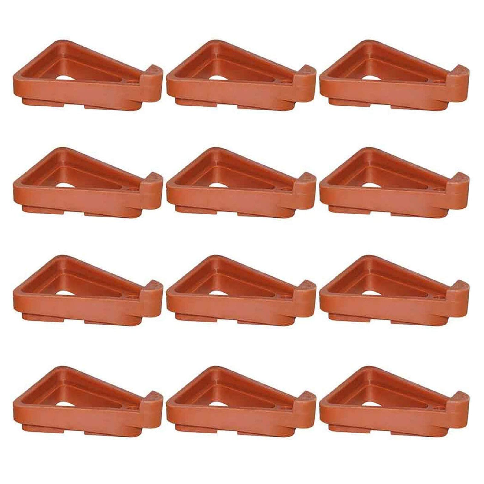 æ— 24PACK Flower/Plant Pot Feet, Invisible Flower Pot Risers, Triangle Flower Pot Rack Holder Pot, Plastic Pot Elevator Pot Toes Pot Lifters Supports, for Indoor and Outdoor Potted Plant