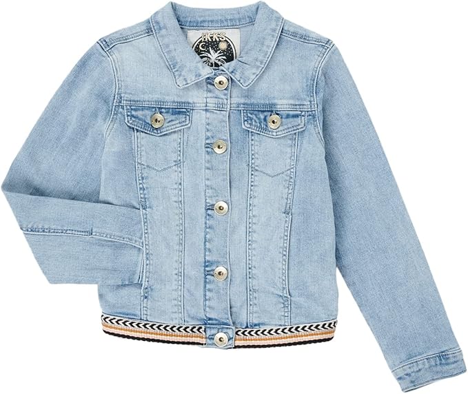 IKKS JUNIOR Veste en denim bleu clair avec ganses ...