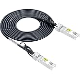 10GTEK SFP+ DAC Twinax Cable, 10G Direct Attach Copper Patch Passive Cable for Cisco, Ubiquiti UniFi UC-DAC, Meraki, Mikrotik