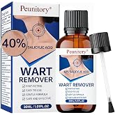 40% Salicylic Acid Wart Remover Liquid, Fast-Acting Wart Remover | for Common &amp; Plantar Warts, Maximum Strength Salicylic Acid Wart Remover for Hands, Feet, Neck &amp; Body, 1.01 fl oz