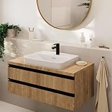 Hansgrohe Vernis Blend Basin Mixer Matt Black 100mm ComfortZone EcoSmart view 6