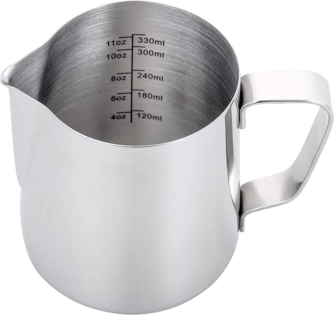 Espresso Steaming Pitcher 12 oz,Espresso Milk Frothing Pitcher 12 oz