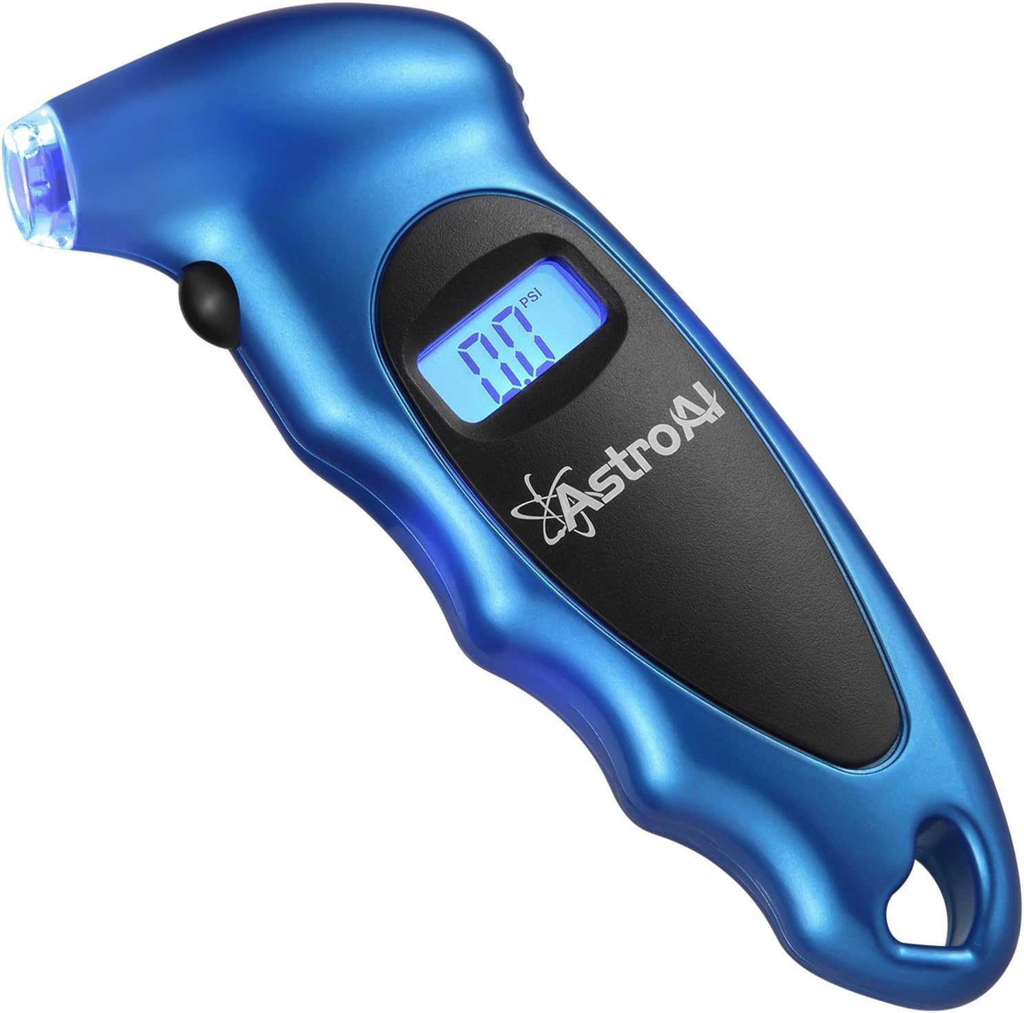 AstroAI Digital Tire Pressure Gauge 150 PSI 4 Settings for Car Truck Bicycle with Backlit LCD and Non-Slip Grip, Blue: Industrial & Scientific