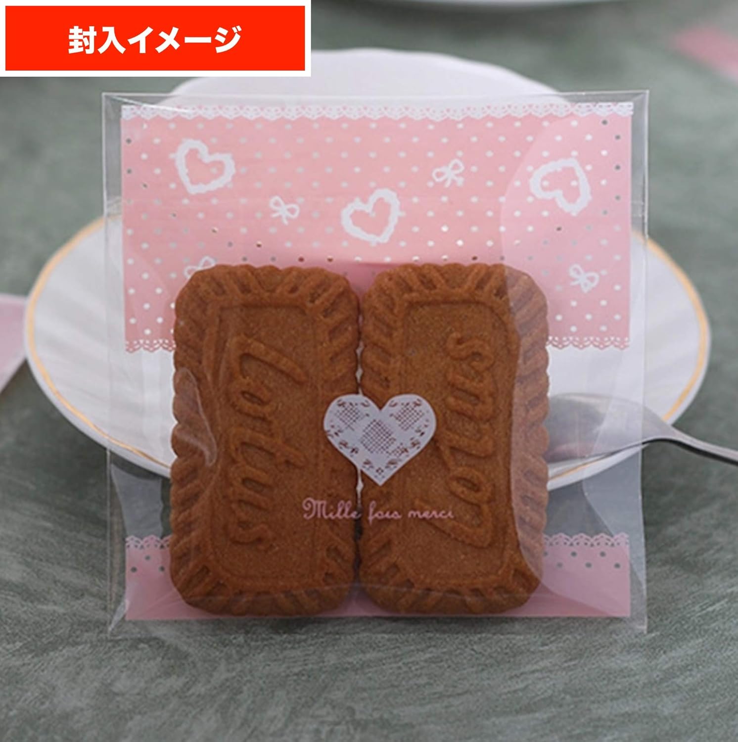 Amazon Creve バレンタイン ホワイトデー ハートデザイン ラッピング袋 ギフトバッグ Opp袋 チョコレート袋 キャンディバッグ お菓子袋 13 10cm ピンク50枚セット ギフトバッグ 袋 文房具 オフィス用品