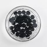 Hisredsun 290pcs Black Glass Pebbles 1.35kg Vase Filler Fire Glass Beads view 5
