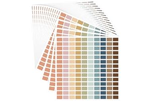 Sabary 20 Sheets Colorful Coding Labels Rectangle Colored Stickers Assorted Removable Stickers for Classrooms Offices Labeling Marking (Trendy Color,0.5 x 0.75 Inch)