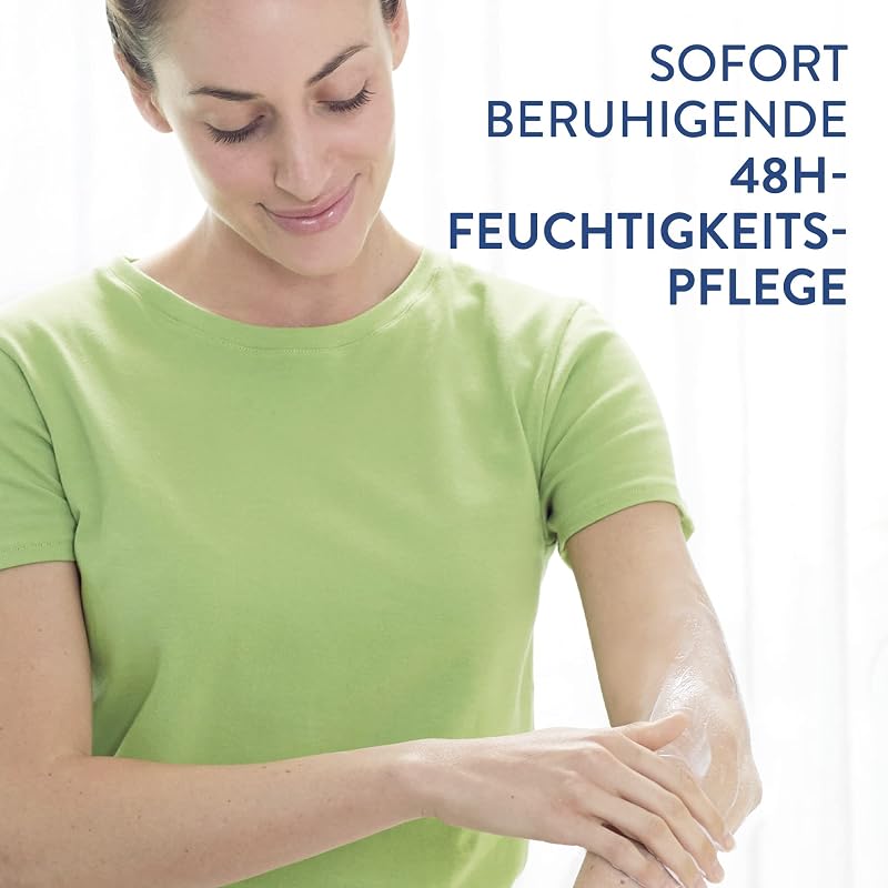 Lotion hydratante, 460 ml et crème hydratante, 85 g, pour les peaux sèches et sensibles au corps et au visage, hydrate intensément pendant 48 heures, testé cliniquement pour les peaux