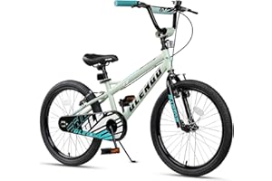 glengo 16 20 Inch Kids Bicycle, Kids Bike for Ages 4-12 Years Old Boys, Rider Height 40-61 Inch, BMX Style Children Bike with Adjustable Handlebar and Sponge Cover, Multiple Color