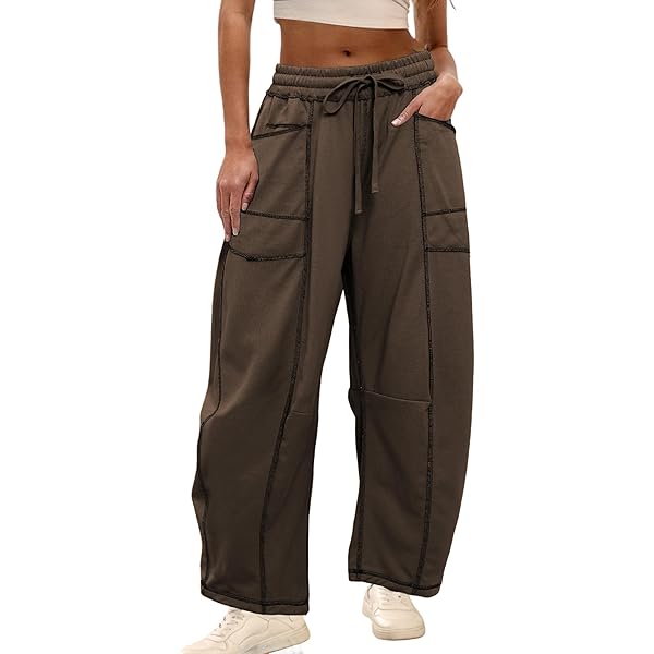 EdgeVibe Womens Sweatpants High Waisted Casual Palazzo