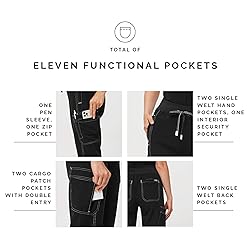 FIGS Ukwala High Waisted Cargo Scrub Pants for