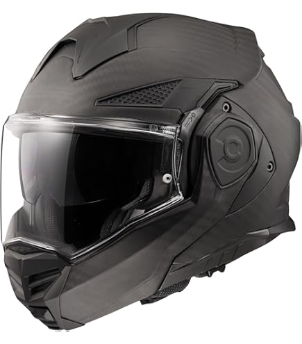 LS2 Helmets Advant X Carbon Modular Helmet (Gloss Forged Black