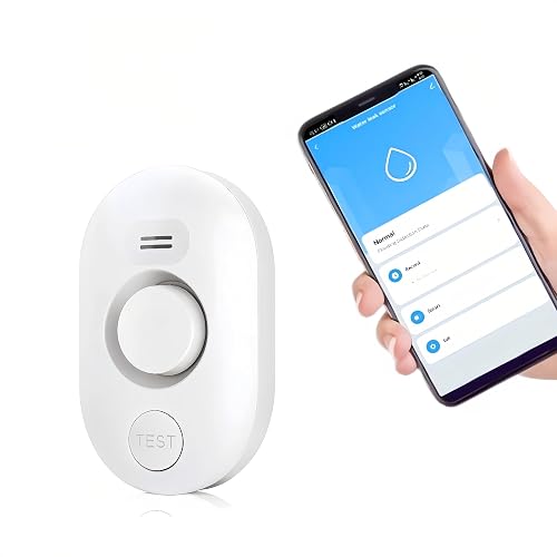 Drip Detector METAK Water Leak Detector Alarm: WiFi Water Flooding Monitor Smart App ...
