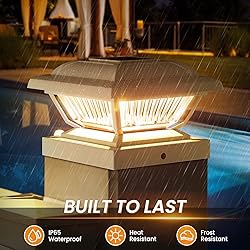 ELECLINK Solar Post Cap Lights 6 Pack, Warm White