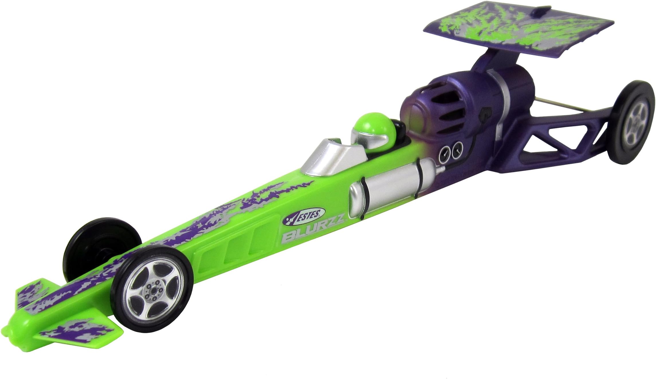 Estes D-ES2503 Blurzz Rocket-Powered Dragster Green 1:24 Scale