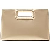 Top Handle Clutch Handbags for Women, Evening Handbag Shoulder Crossbody Purse with Gold Chain