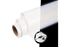WRAPXPERT Reflective Vinyl - White, 12" x 5ft for Mailbox Numbers, Cars, Trucks, Motorcycles, Bikes, Helmets