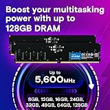 Crucial 32GB DDR5 5600MHz CL46 UDIMM CT32G56C46U5 RAM Desktop view 3