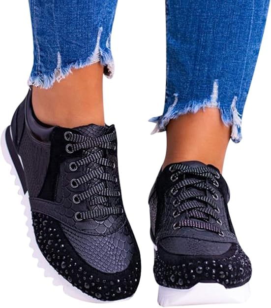 Bequeme Damen Sneaker Mit Memory Foam - Leichte Sportschuhe Für Alltag & Sport