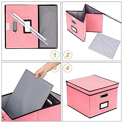 EOOUT 1 Pack File Organizer Box with Lid Hanging