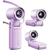 Gaiatop Portable Handheld Turbo Fan, 21 Hrs Cooling, 180° Foldable 4-in-1 Hand Held Fans, 6-Speed (1-100) Personal Mini Handheld Fans, Small Portable Fan for Travel Working Outdoor, Women Gifts Purple