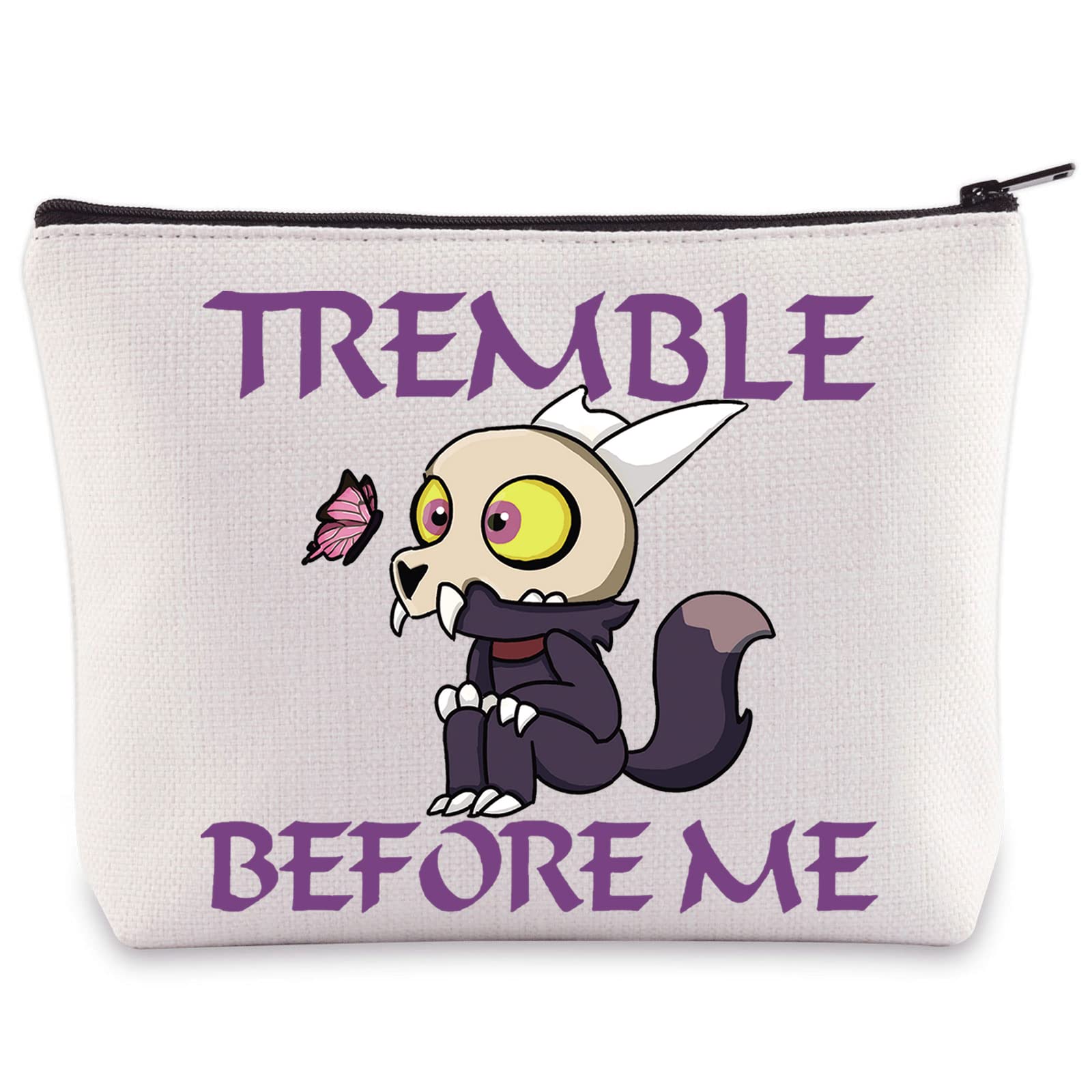 WZMPA Owl Lover Cosmetic Bag Owl Fans Gifts Tremble Before Me King Makeup Zipper Pouch Bag For Movie Fans, Before Me, Cosmetic Bag