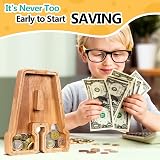 SummiDate Wooden Letter Money Box Personalised Piggy Bank 9in view 4