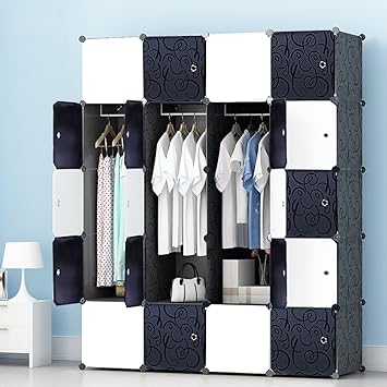 PREMAG Regalsystem Kleiderschrank für hängende Kleidung, Kombischrank, modularer Schrank für platzsparende, ideale Aufbewahru