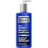 Men's Rogaine Pre-Growth 2 in 1 Shampoo + Conditioner, 8.4 fl oz | Triple Acid Complex, Scalp Purifying Shampoo, Helps Hair Regrowth Treatments reach their full potential, Not Minoxidil