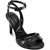 KARL LAGERFELD womens Kallie Flower Embellishment Dress Heel