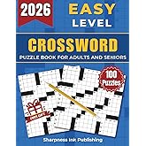 Easy Crossword Puzzle Books For Adults and Seniors - 100 Big Font, Eye-Friendly Puzzles: Engaging Challenges to Boost Your Focus and Keep Your Eyes ... of Fun, Perfect Gift for Cross word Lover