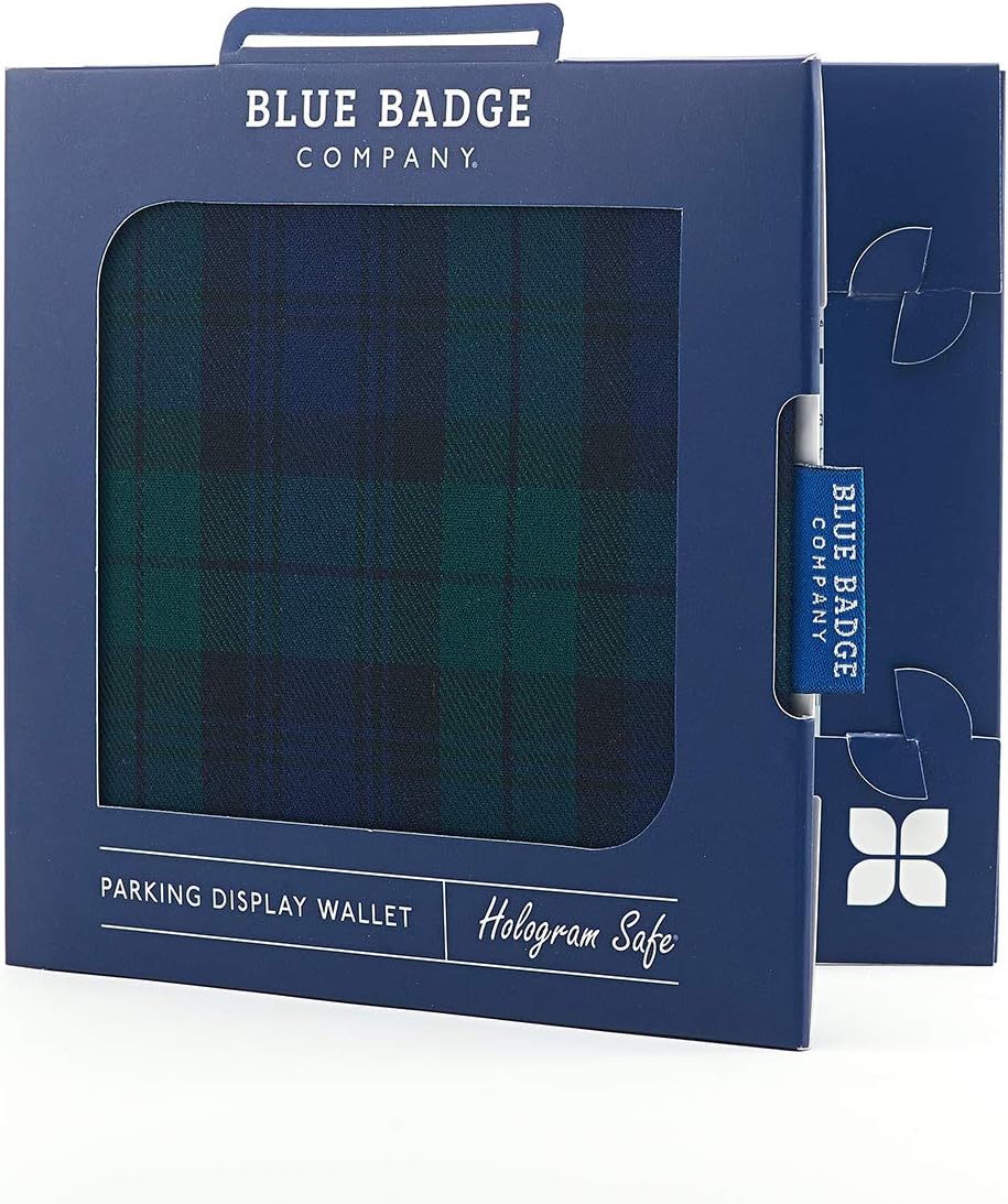 Blue Badge Co Blackwatch Tartan HologramSafe Wallet Disabled Parking