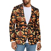 Jekioweii Men's Casual Lapel Blazer Muticolor One Button Suit Regular Fit Sports Coats Jackets for Prom,Party,Dinner