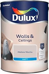 Dulux Walls & Ceilings Matt Emulsion Paint Mellow Mocha 5L view 2