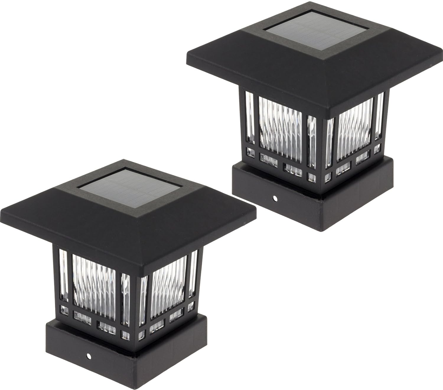 Westinghouse Eaton Solar 20 Lumens 4x4 Post Light for Wood Posts (Black