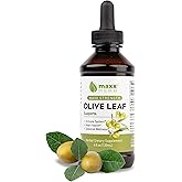 Maxx Herb Olive Leaf Extract – Max Strength Oleuropein Liquid Absorbs Better Than Capsules or Tea, for Immune Support, Heart Health, and Seasonal Wellness - 4 Oz Bottle (60 Servings)