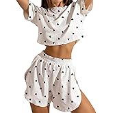 Pajamas for Women Set 2 Piece Soft Pjs Lounge Sets Cut-out Design High-Slit Loungewear Sexy Sleepwear(S-XL)