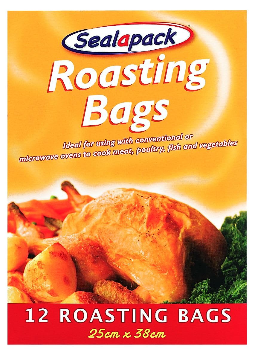12 X ROASTING BAGS 25CM X 38CM by sealapack by homewaresdirect