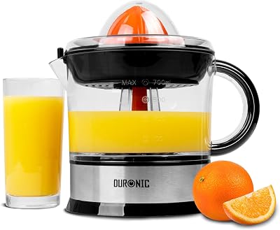Duronic JE407 Solid Juicer Electric Citrus Juicer 700ml 40W Stainless Steel
