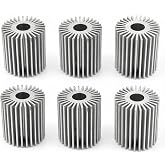CHANCS Heatsink 28mm(1-3/32")OD 9mm(23/64")ID Radiator 15mm(19/32")H 6PCS | Round Sunflower Aluminum Cooler 3W-7W for LED Light