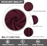 H.Versailtex Blackout Curtains 46x72 Burgundy 2 Panels with Tie Backs view 7