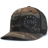 1776 Betsy Ross 13 Colonies 2A Multicam/Gray hat Cap Trucker Mesh Snapback